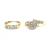 Diamond Cluster Trio Ring