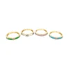 Enamel Diamond Band Ring