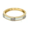 Enamel Diamond Band Ring