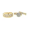 Diamond Cluster Ring Set