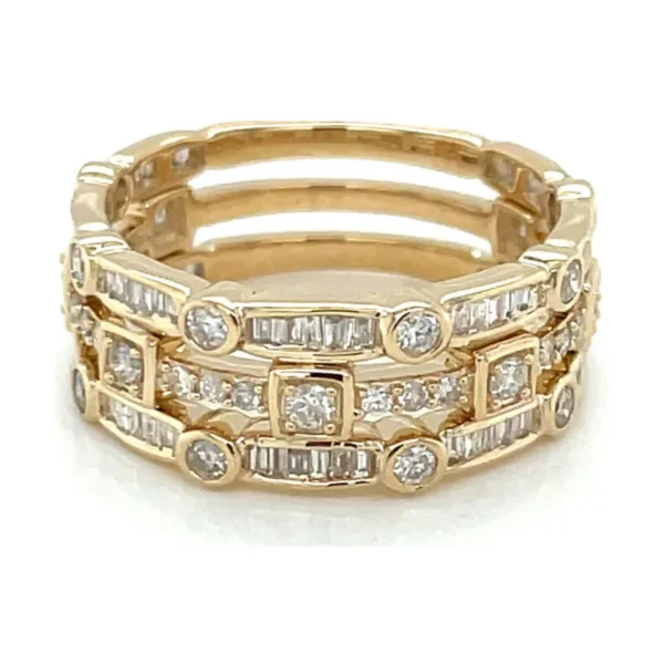 Baguette Diamond Fashion Band