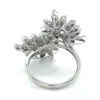 Floral Diamond Cluster Ring