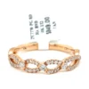 Twisted Diamond Band Ring