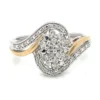 Bypass Diamond Cluster Ring