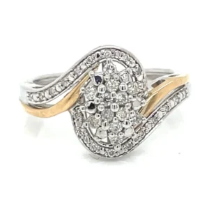 Bypass Diamond Cluster Ring