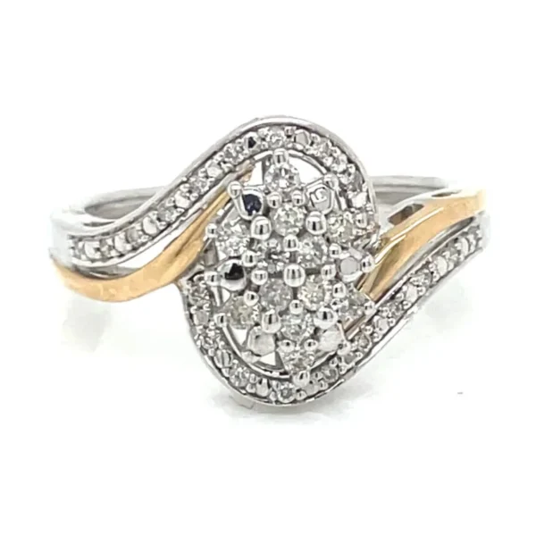 Bypass Diamond Cluster Ring