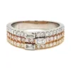 Tritone Diamond Band Ring