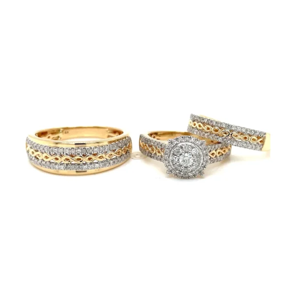 Cluster Diamond Ring Set