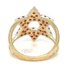 Star David Gemstone Ring
