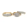 Diamond Cluster Ring Set