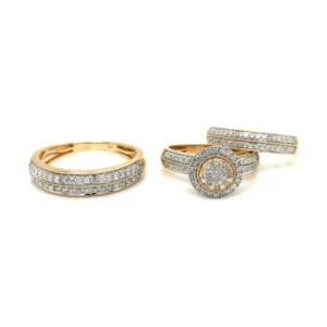 Diamond Cluster Ring Set