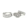 Diamond Cluster Ring Set