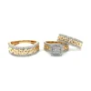 Diamond Cluster Ring Set