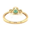 Emerald Diamond Bezel Ring