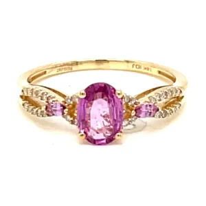 Oval Sapphire Diamond Ring