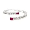 Bypass Diamond Ruby Ring