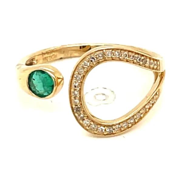 Emerald Open Wrap Ring