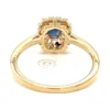 Oval Sapphire Halo Ring