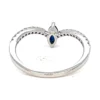Marquise Sapphire Chevron Ring