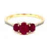 Ruby Diamond Gold Ring