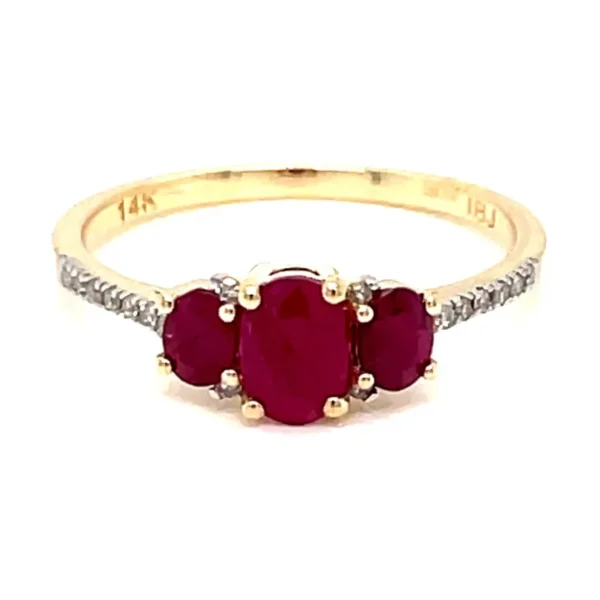 Ruby Diamond Gold Ring