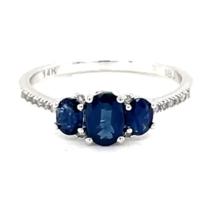 Oval Sapphire Diamond Ring