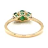 Oval Emerald Three-Stone Ring
