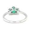 Oval Emerald Three-Stone Ring