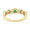 Emerald Diamond Stackable Ring