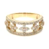 Diamond Floral Band Ring