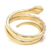 Red Enamel Snake Ring