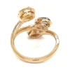 Multicolor Sapphire Bypass Ring