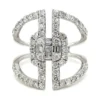 Geometric Diamond Fashion Ring