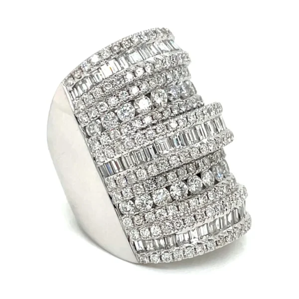 Multi Row Diamond Ring