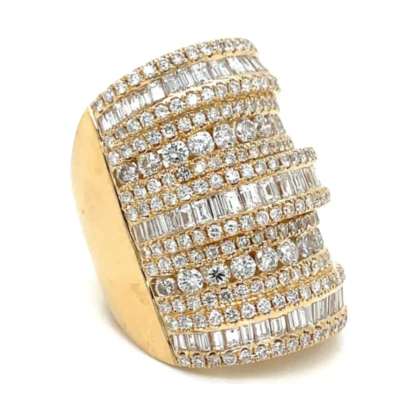 Multi Row Diamond Ring