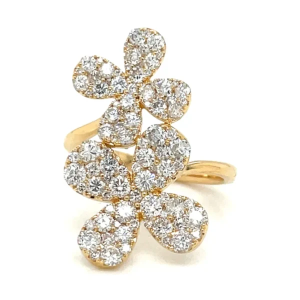 Floral Diamond Fashion Ring