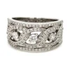 Woven Diamond Wide Ring