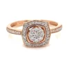 Cluster Diamond Halo Ring