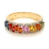Multicolor Gemstone Band Ring