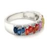 Rainbow Gemstone Diamond Ring