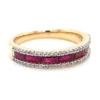 Baguette Ruby Diamond Ring