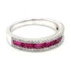 Baguette Ruby Diamond Ring