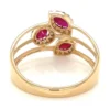 Ruby Diamond Bypass Ring
