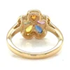Floral Sapphire Diamond Ring