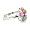 Floral Sapphire Diamond Ring
