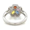 Floral Sapphire Diamond Ring