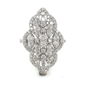 Diamond Filigree Cocktail Ring