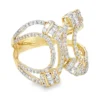 Abstract Diamond Fashion Ring