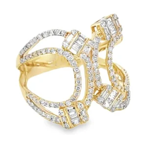 Abstract Diamond Fashion Ring