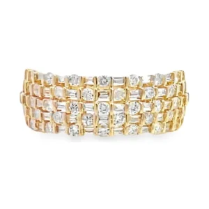 Diamond Multi Row Ring
